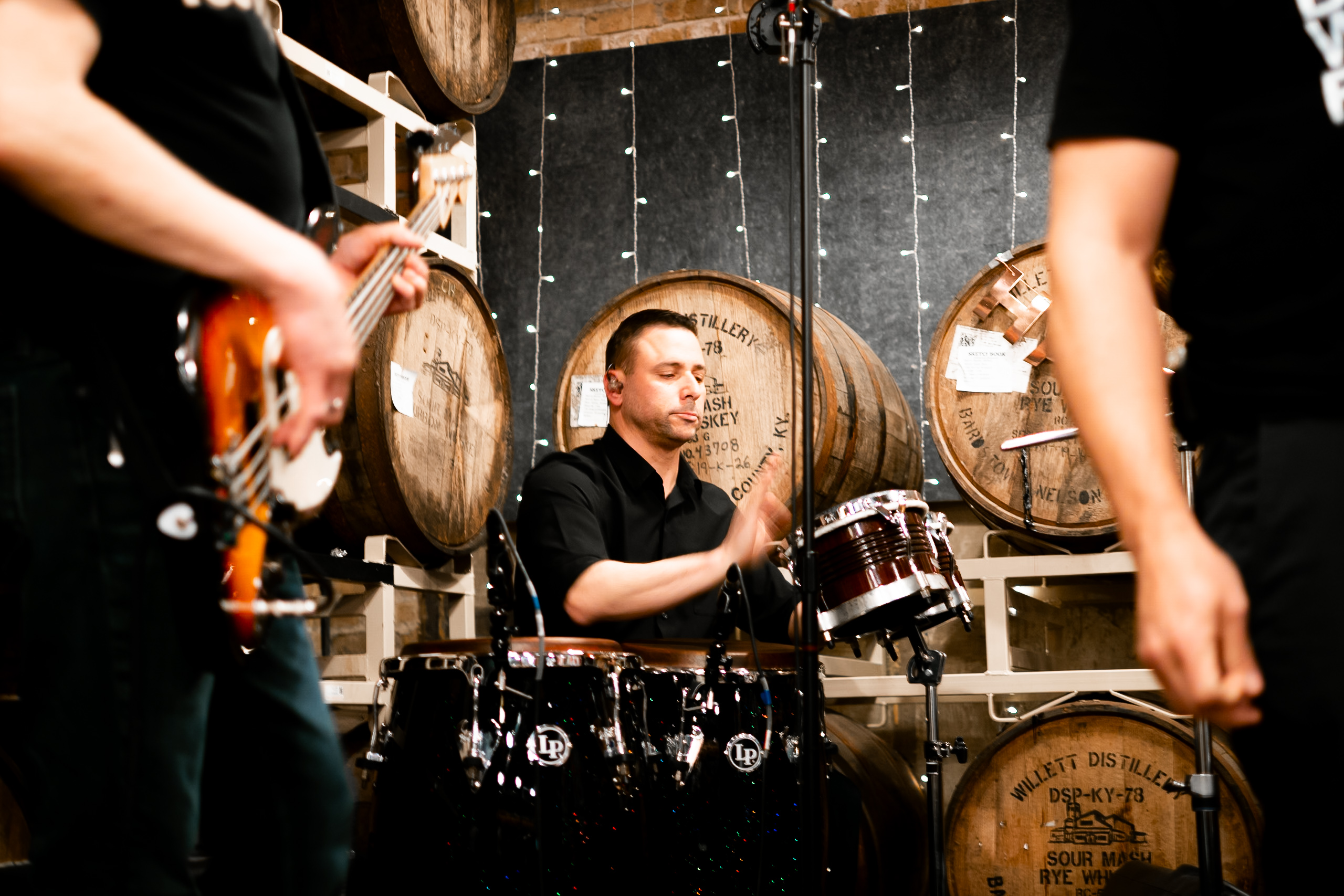 Edwin on percussion